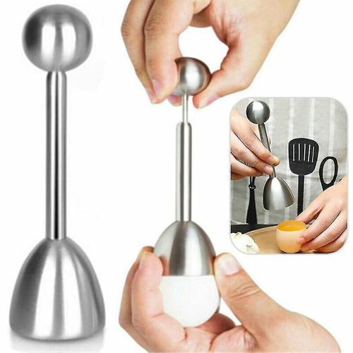 Séparateur D¿Oeufs En Acier Inoxydable Cracker Egg Topper Shell Cutter Tool