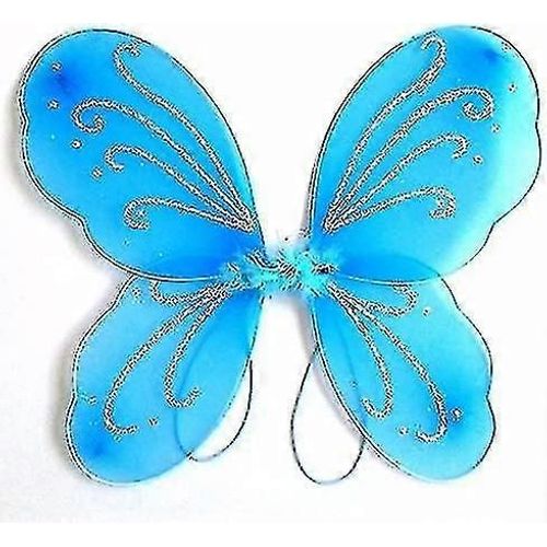 Filles Papillon Ailes De Fées Pour Les Costumes De Fées Étincelle Fée Princesse Ailes Fête Favor-9