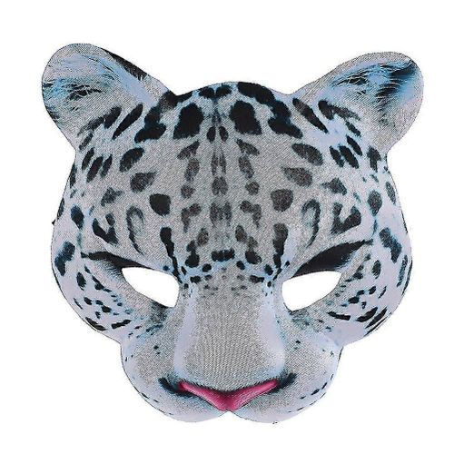 Halloween Eva Masque Drôle De Léopard Des Neiges Masque Animal Fête Carnaval De Pâques Mascarade Demi-Masque Facial