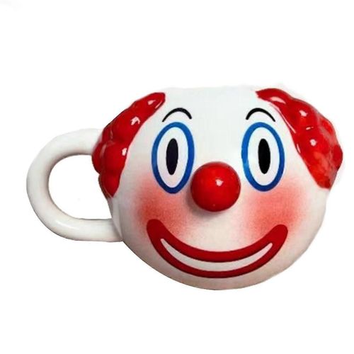 Tasse À Café En Céramique En Forme De Clown Avec Poignée Mignon Drôle Joker Porcelaine Thé Au Lait Tasse De Petit-Déjeuner 480ml