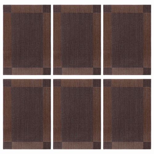 Sets De Table De 6 Pcs Résistant À La Chaleur Résistant Aux Taches Lavable Rectangulaire Sets De Table Décoration Pour Di