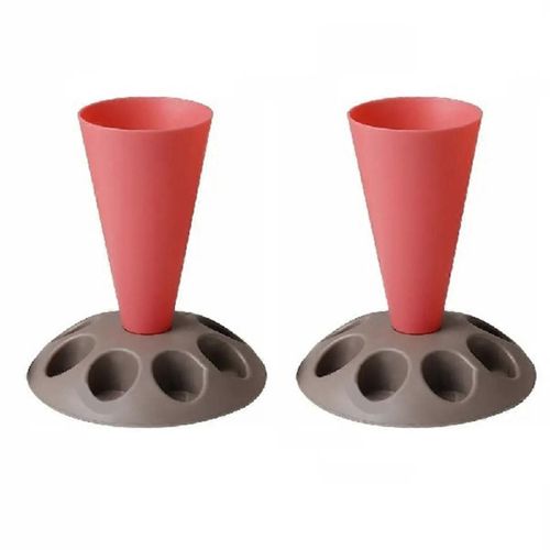 Support de placement de sac de montage adapté au remplissage de sacs en papier. Sac décoratif support de cuisson outil auxiliaire rouge