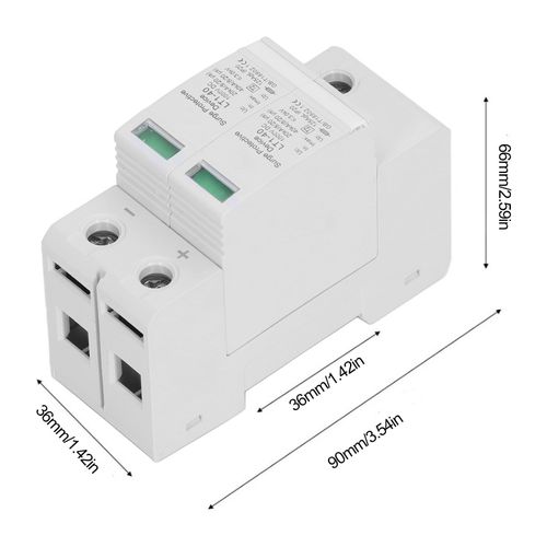 Dispositif de protection contre les surtensions photovoltaïque PV Protection de tension parafoudre protecteur 20-40KA 2P DC1000V