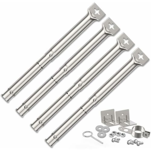 Brûleur Universel 30,5 à 44,5 cm pour FirePlus,Char-Broil,Brûleur réglable Pièces de Rechange,Barbecue au gaz Universel Brûleurs de Tube réglables