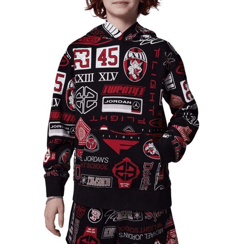 Sweat À Capuche Mj Essentials All Over Printed Noir - 95d741-023 - S (128-137 Cm)