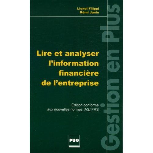 Lire Et Analyser L'information Financière De L'entreprise