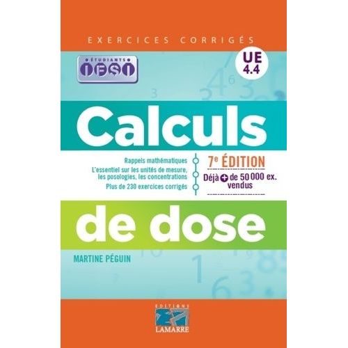 Calculs De Dose Ue 4.4 - Exercices Corrigés