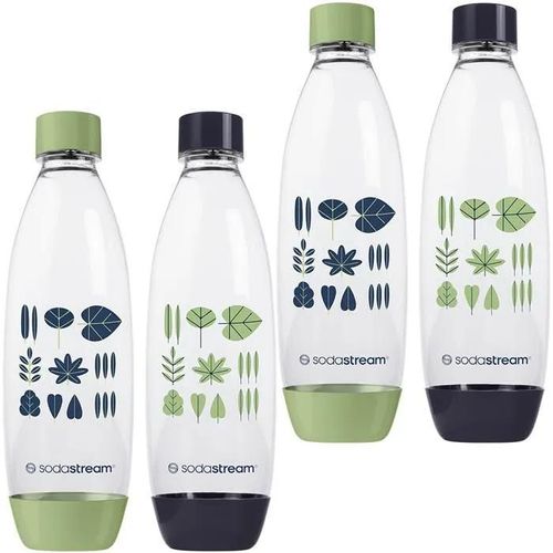 Sodastream FUSE 2pack 1L vert/noir feuille x2 bouteilles