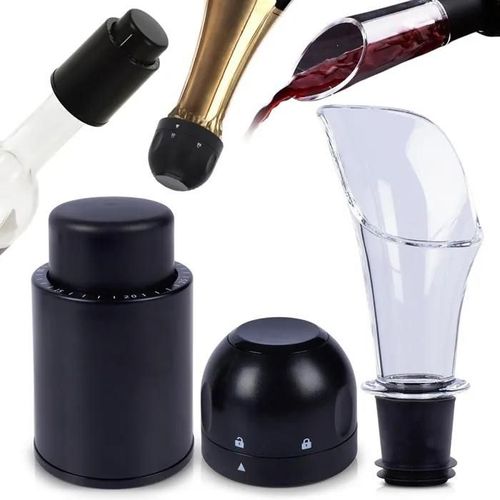 Accessoires Pour Champagne Vin Barman Set 3en1 Couverture Universelle Drôle