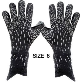 Gants De Gardien De But De Football Pour Enfants Et Adultes,Gants De Football Avec Poignée De Bain,Taille 6,7,8,9/10 - Type Black 8 #A