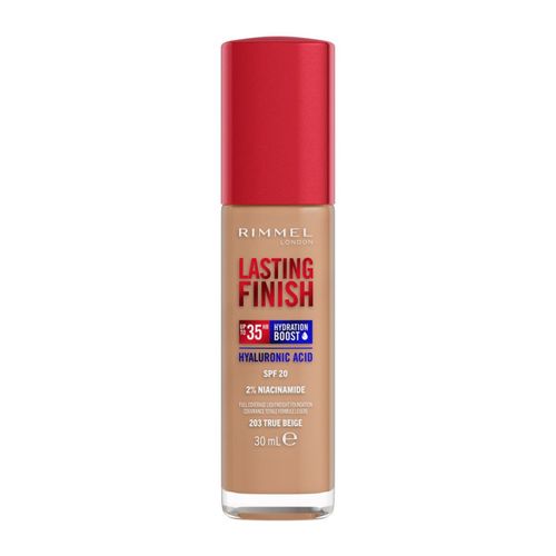 Fond De Teint - Rimmel - Rimmel London Lasting Finish - 203 True Beige - 35h De Tenue - Vegan Et Hydratant Multicolore