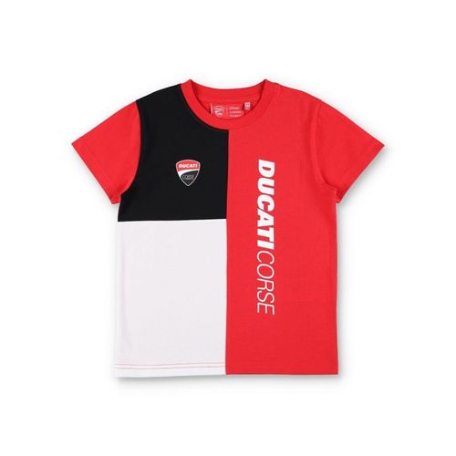 T-Shirt Enfant Ducati Corse (Rouge Et Blanc)