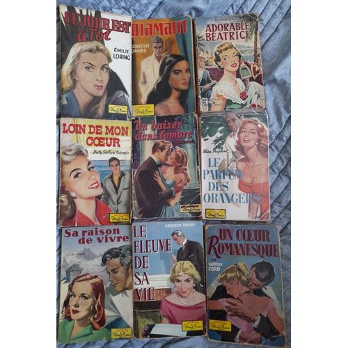 Collection De 42 Couvertures De Romances- Dessins Des Années 50 - Éditions Mondiales - Bon État - Pour Collectionneur/Se