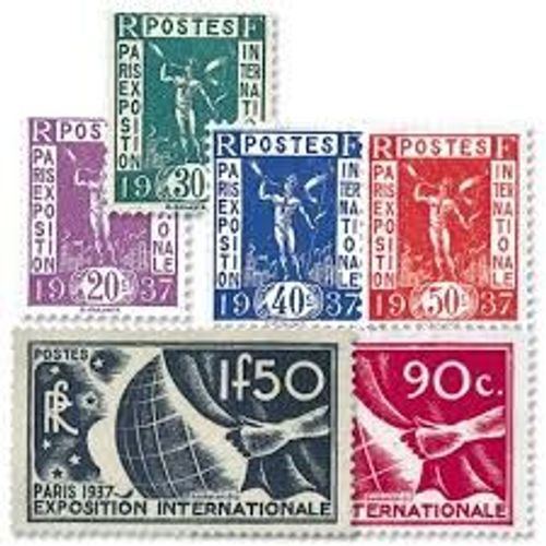 Propagande Pour L'exposition Internationale De Paris Série Complète Année 1936 N° 322 323 324 325 326 327 Yvert Et Tellier Luxe