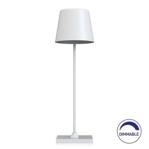 Lampe De Table Rechargeable Blanc 3w 3000k Ip44