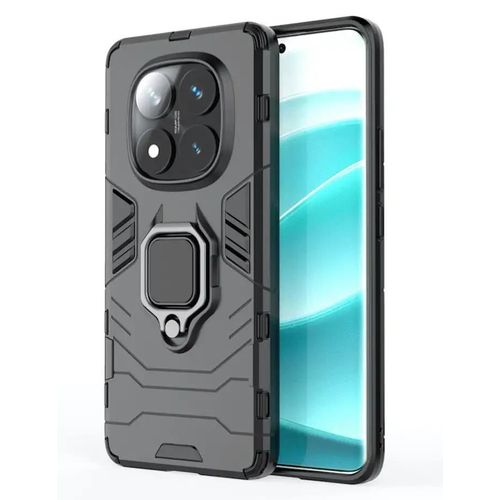 Coque Pour Xiaomi Redmi Note 14 Pro 5g / Note 14 Pro+ Plus 5g / Poco X7 - Housse Etui Rigide Anti Choc + Verre Trempe - Noir