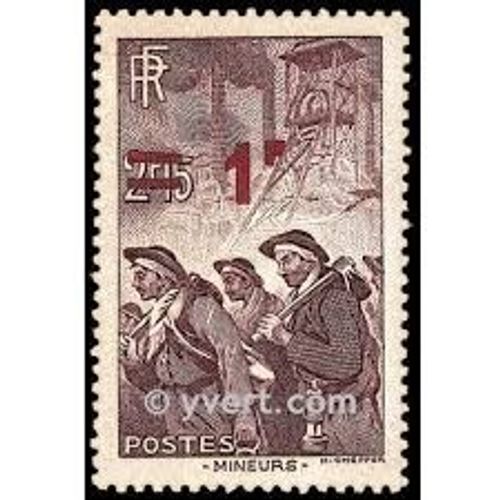 Mineurs Avec Surcharge Année 1940 N° 489 Yvert Et Tellier Luxe