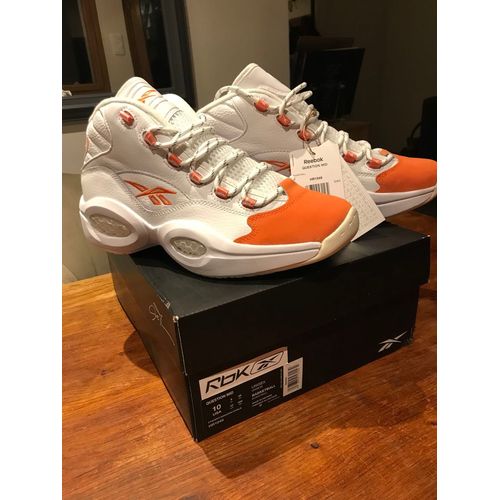 Baskets Reebok Question Mid Orange Toe 43