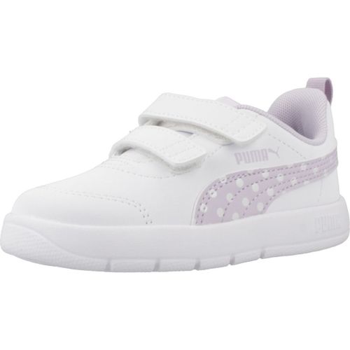Chaussures Puma Courtflex V3 Dotty V Inf Colour Blanc