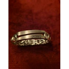 Bracelet Fossil En Acier Chromé