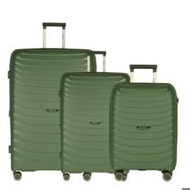 BEMON Lot de 3 valises 55cm, 66cm et 76cm Vert Paris