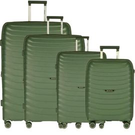 BEMON Lot de 4 valises 55cm, 66cm, 76cm et 85cm Vert Paris