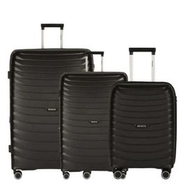BEMON Lot de 3 valises 55cm, 66cm et 76cm Noir Paris