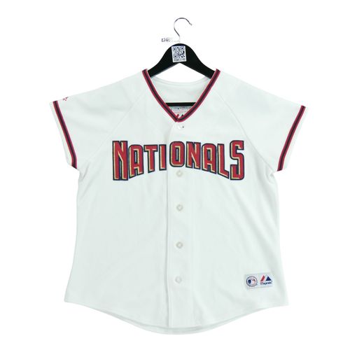 Reconditionné - Maillot Femme Mlb Washington Nationals - Taille L - Femme - Blanc
