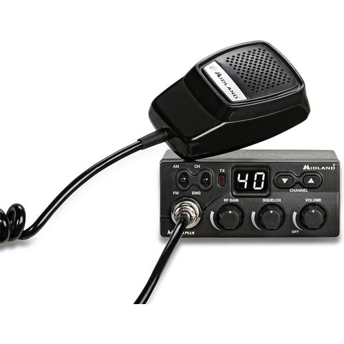 M Zero Plus Cb Radio Émetteur-Récepteur Pour Véhicule 40 Canaux Am/Fm, Avec Microphone 4 Pin, 2 Bandes, Squelch Et Contrôle De Gain Rf