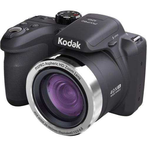 Pixpro Az401 - Appareil Photo Bridge Numérique 16 Mpixels, Enregistrement Vidéo, Grand Angle 24 Mm, Ecran Lcd 7,6 Cm, Panorama 180° - Noir