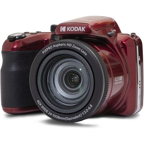 Pixpro Astro Zoom Az425 - Appareil Photo Numérique Bridge, Zoom Optique 42X, Grand Angle De 24 Mm, 20 Mégapixels, Lcd 3, Vidéo Full Hd 1080P, Batterie Li-Ion - Rouge