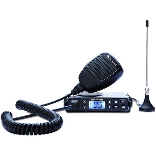 Gb1-R, Radio Bidirectionnelle Programmable À 8 Canaux + 91 Avec Ctcss, Antenne Magnétique Avec Câble Inclus, Support De Montage, Microphone Et Support, Câble D'Alimentation Pour Allume-Cigare