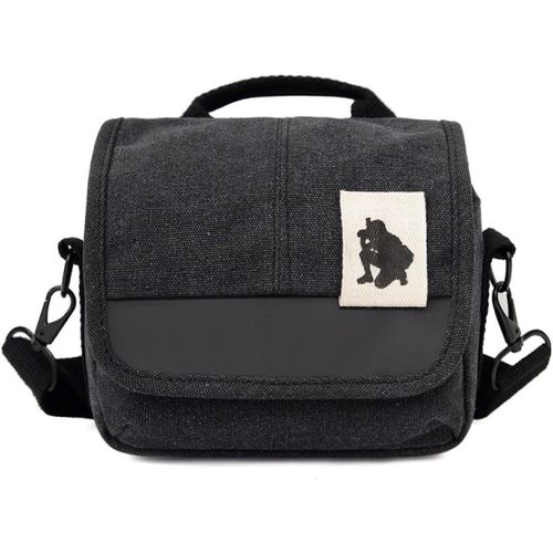 Sacoche Pour Appareil Photo,Sac Photo Pour Appareil Reflex, Petit Sac À Bandoulière Photographie,Sac Photo Étanche Pour Appareil Reflex Pour Appareil Photo Reflex Numérique Compact Accessoires,Noir
