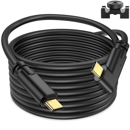 5M Câble Usb C Vers Usb C Pour L'Alimentation, Le Transfert Rapide Et La Connexion Entre L'Appareil Photo Et L'Ordinateur, Câble Pour Appareil Photo Pour Diffusion En Direct Pour Canon R5/R6