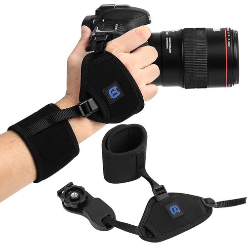 Dragonne Pour Appareil Photo Avec Dégagement Rapide, Sangle Poignet Appareil Photo Réglable En Microfibre Ccompatible Avec Nikon Canon Sony Fujifilm Appareil Photo Reflex Numérique