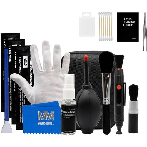 Kit De Nettoyage D'Objectif D'Appareil Photo - 30 Pcs - Kit Pour Appareil Photo Reflex Numérique Avec Cotons-Tiges De Nettoyage Aps-C - Manuel D'Instruction Inclus