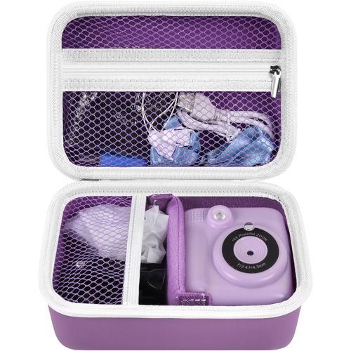 Sac Pour Appareil Photo Pour Enfant Compatible Avec Greenkinder/Pour Uleway/Gofunly/Pour Appareil Photo Numérique Nuotun. Boîte De Rangement Pour Appareil Photo Instantané, Lilas, Non