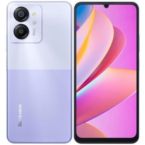 Color 8 Smartphone Débloqué, 16Gb+256Gb, 6.75"" Fhd+ 90Hz, Caméra 50Mp+8Mp, Batterie De 6000Mah, Trois Emplacements De Carte, Téléphone Android 13, Haut-Parleur Smart-K Box, Gps Violet