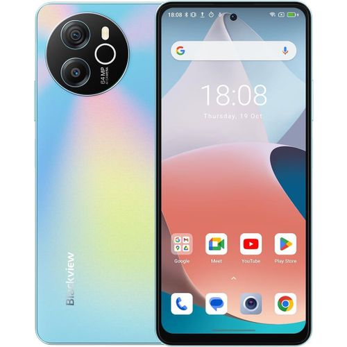 Shark 8 Smartphone Débloqué, 16Gb+256Gb, 6.78"" Fhd+ 120Hz, Caméra 64Mp+13Mp, Charge Rapide 33W, Trois Emplacements De Carte, Téléphone Android 13, Haut-Parleur Smart-K Box, Gps Nfc Bleu