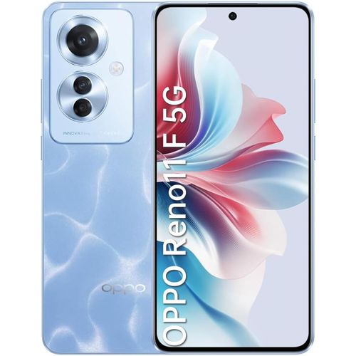 Reno11 F 5G 8+256Go, Smartphone Android Sans Contrat, Téléphone Mobile, Dimensity 7050 5G, Ecran De 6.7¿ Oled 120Hz, Triple Caméra Ai 64Mp, Supervooc 67W, Batterie 5000Mah, Nfc, Double Sim, Bleu
