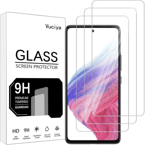 Lot De 3 Verre Trempé Pour Samsung Galaxy A53 5g Protection Écran 9h Dureté Vitre Film Résistant Aux Rayures Hd Ultra Transparent Pour Galaxy A53 5g