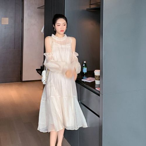 Robe De Maternité En Mousseline De Soie,Tenue D'été Blanche,Vêtements Pour Femmes Enceintes,Robe De Fête De Maternité Élégante,Nouvelle