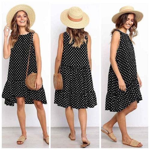 Robe D'été En Mousseline De Soie À Pois Pour Femmes Enceintes,Mini Robe D'été Décontractée,Robe D'entraînement Éducative