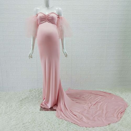 Robe Sirène Longue Et Extensible Pour Femme,Tenue De Grossesse,Moulante,Pour Ixpréchristophe