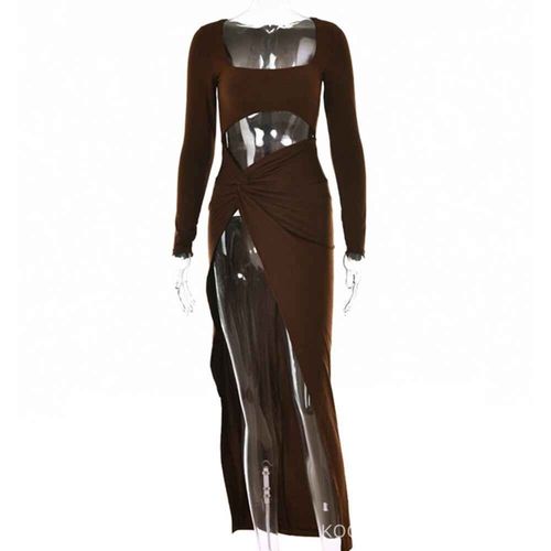 Robe Sexy À Fente Haute Pour Femme Enceinte,Tenue Ajourée,Extensible,Couleur Unie,Vêtements De Photographie