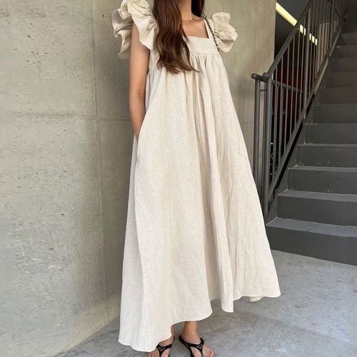 2023 Nouvelle Marque D'été Alterfur S Femmes Casual Col Carré A-Ligne Robes Femmes Enceintes Vêtements Md-04395