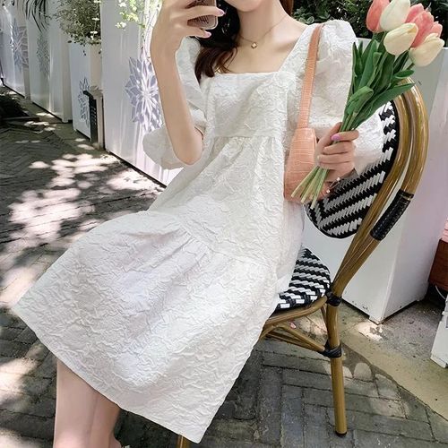 Robe Mi-Longue Drapeau Haut De Gamme,Élégante,Alterfur S,Manches Courtes,Été,Coupe Oupilladt,Polyvalente,Printemps,À La Mode