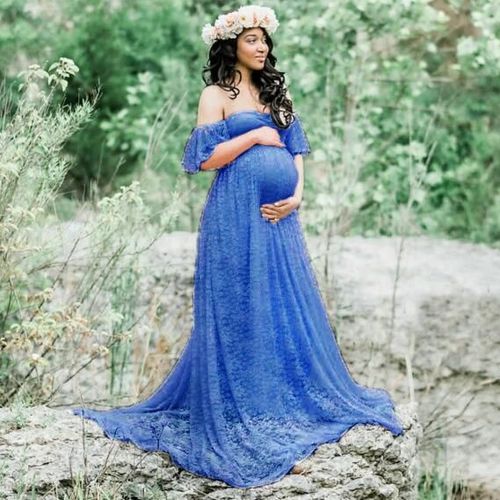 Robe De Mariée D'été En Dentelle Pour Femme Enceinte,Vêtement Éducatif Pour Séance Photo,Ixformelle