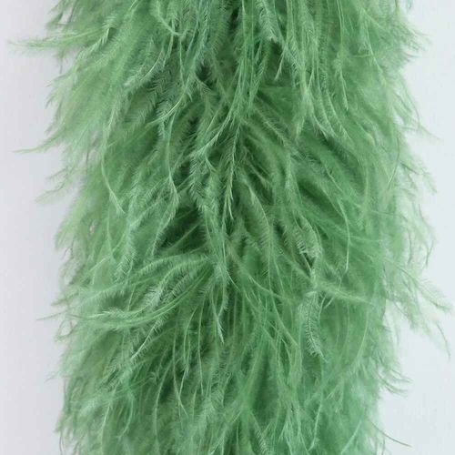 Châle Boa En Plumes D'autruche Pour La Couture,Garniture Pour Robe,Chemise,Haut,Vêtements De Danse,Manches En Plumes,Ceinture,Écharpe,2m,1-10 Rôle - Type Grey-1ply
