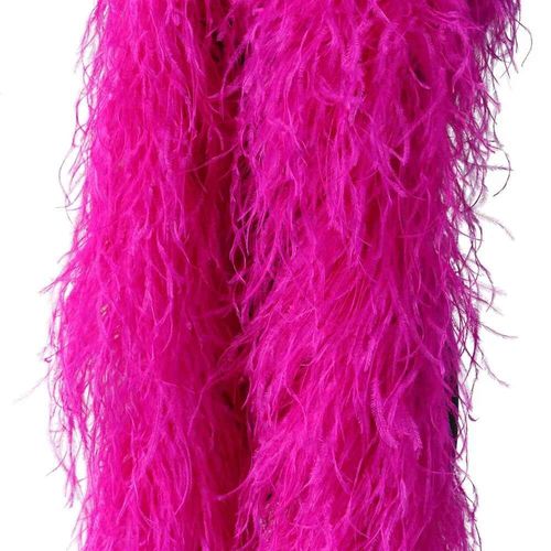 Châle Boa En Plumes D'autruche Pour La Couture,Garniture Pour Robe,Chemise,Haut,Vêtements De Danse,Manches En Plumes,Ceinture,Écharpe,2m,1-10 Rôle - Type Rose-6ply #B